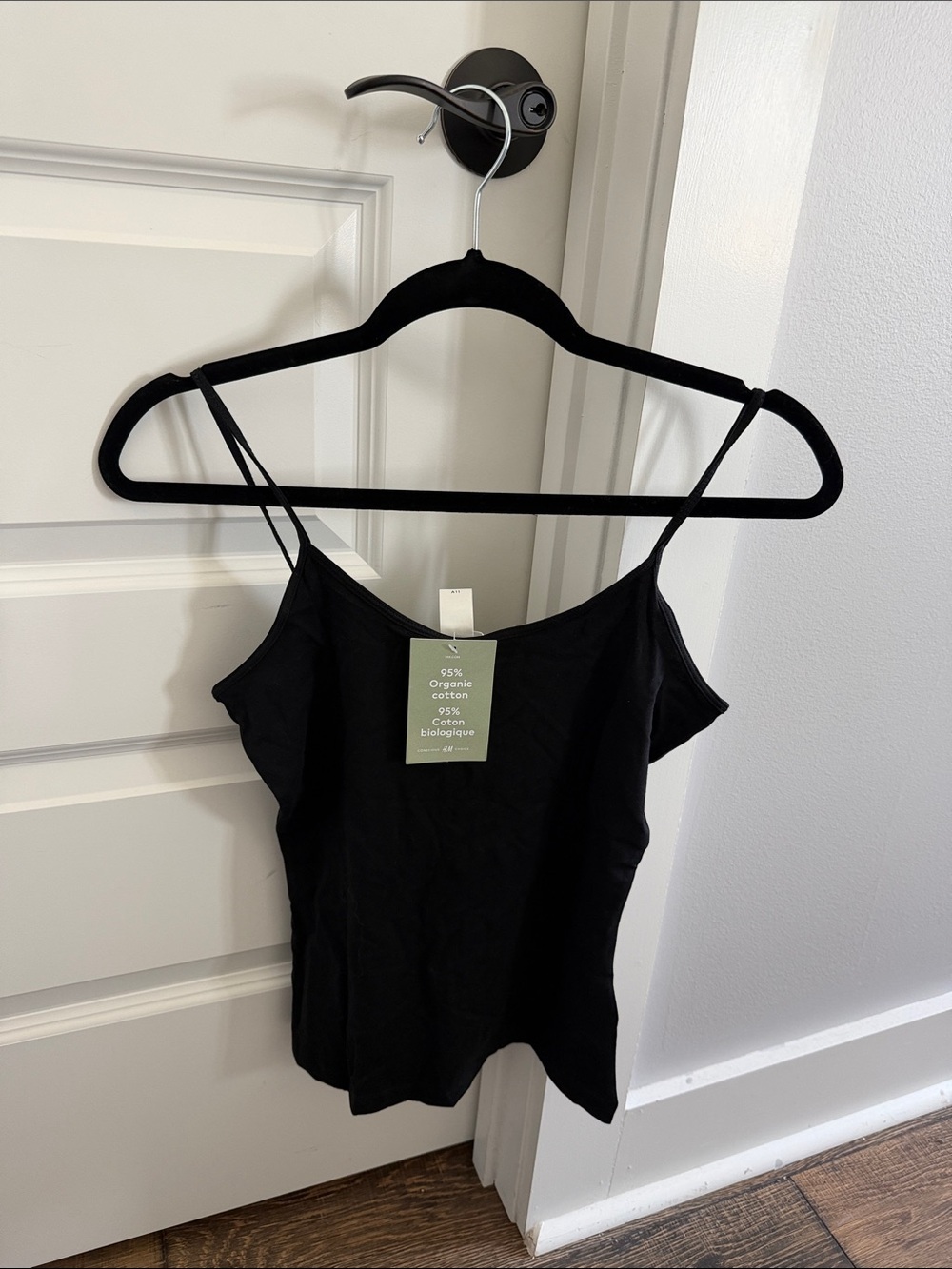 H&M Black Women's Spaghetti Strap Tank Top